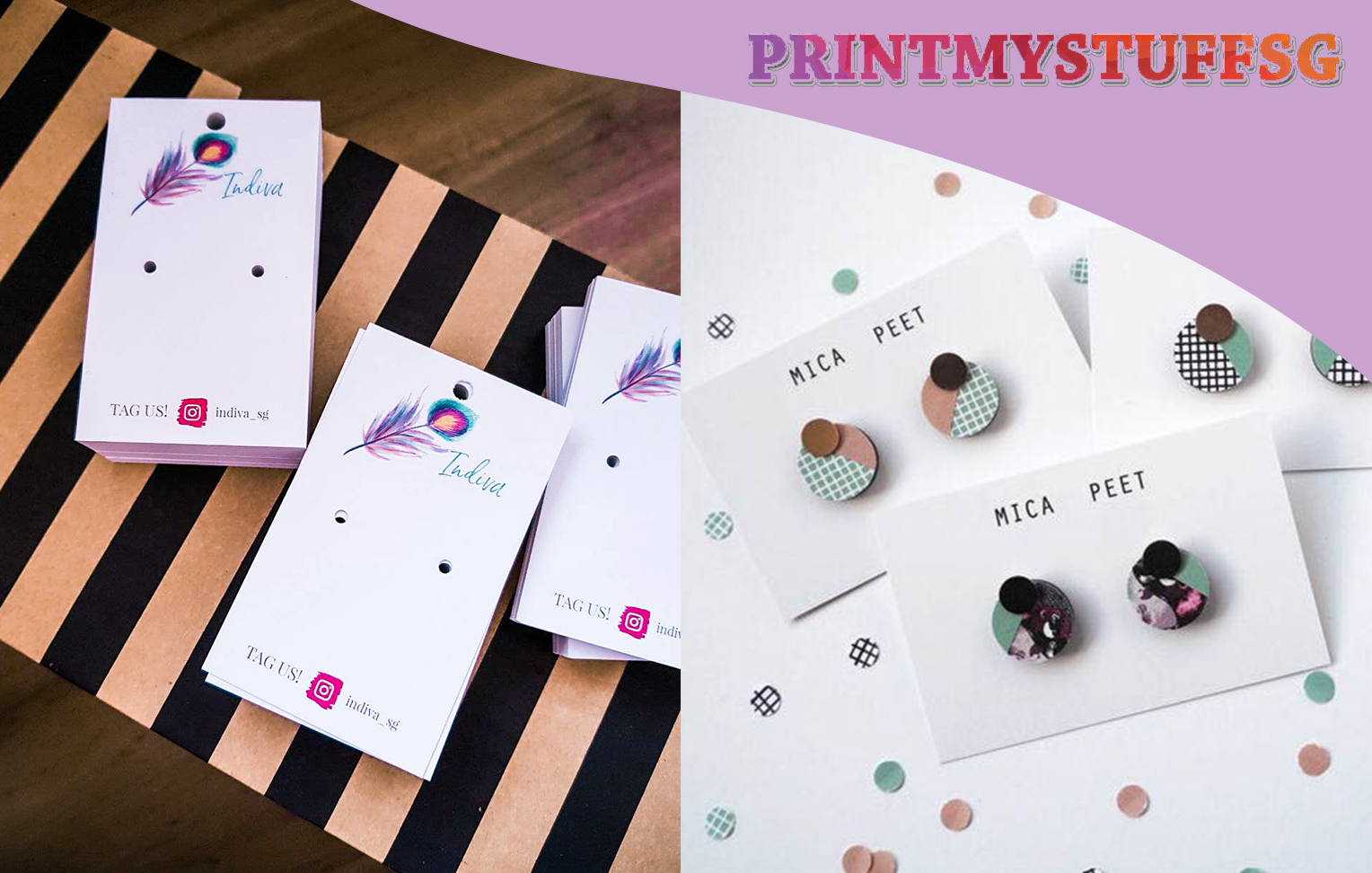 Jewellery Card Printing  Earing & Necklace Cards