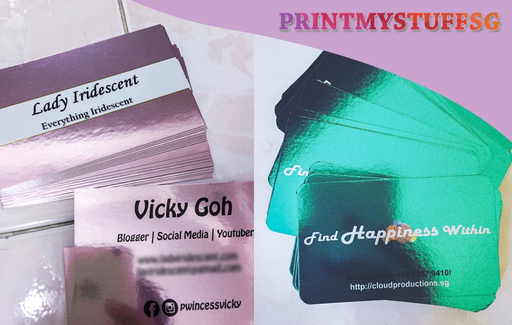 Beautiful Holographic Inspired Cards – Liquid Foil Card Prints