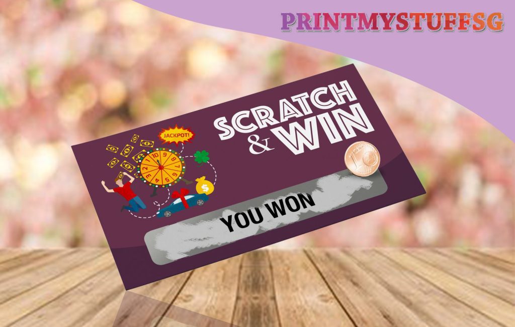 Customized Scratch & Win Card Printing Service in Singapore